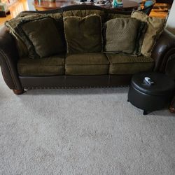 Set Of 2 Couches With Pillows For Sale