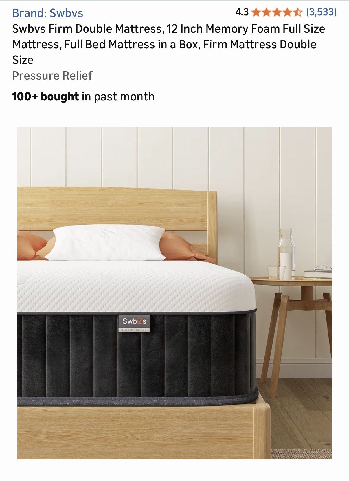 New Full Bed and Frame