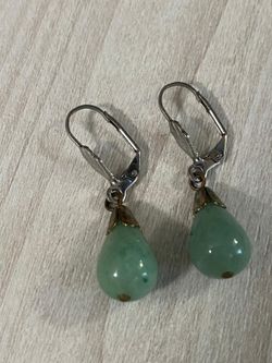 Aretes stainless piedras jade
