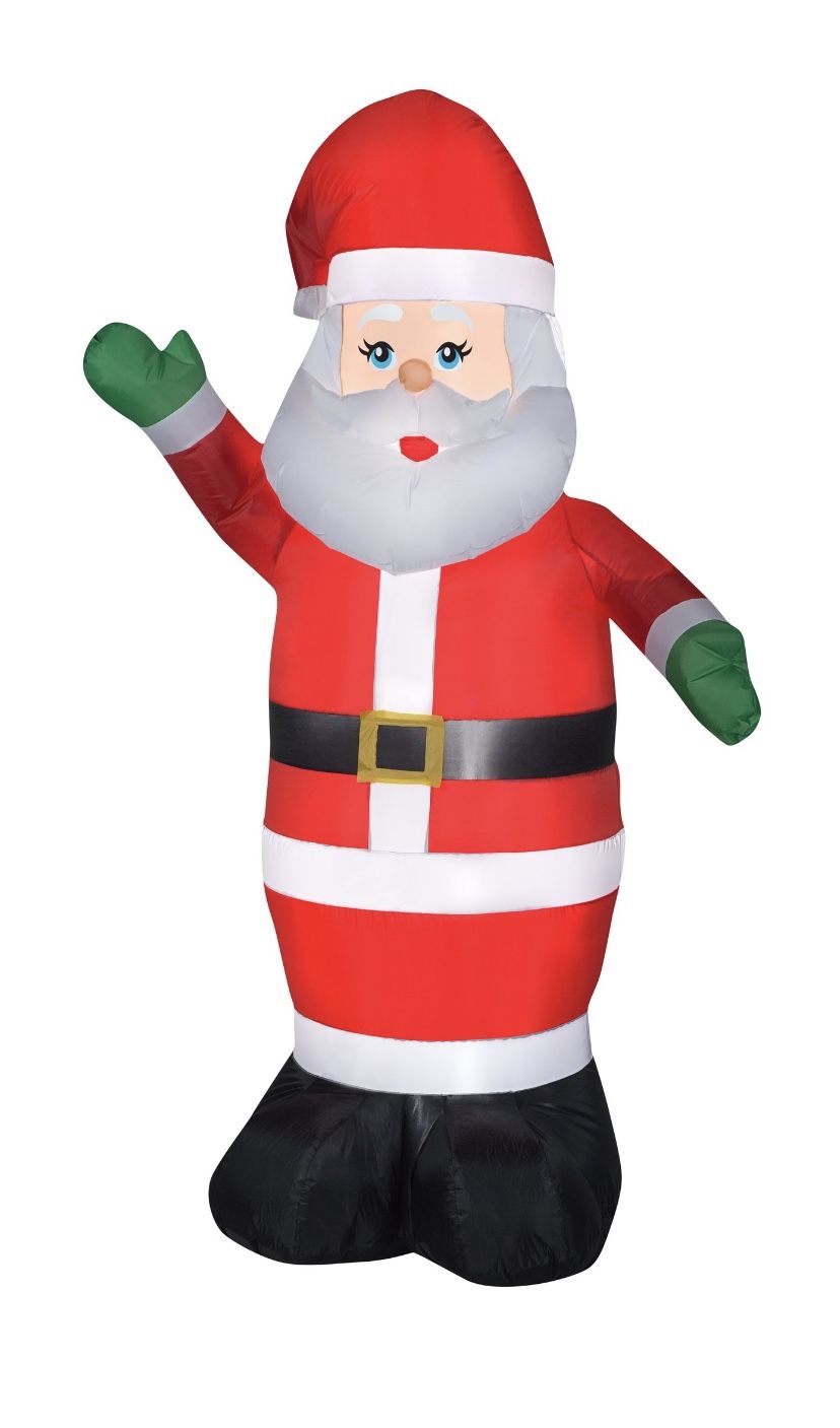 Huge 7 Ft Santa Claus Waving Airblown Inflatable Porch Yard Decor New 7ft