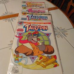 Vtg Disney Ltd Series Tale Spin Series Comics 1-4