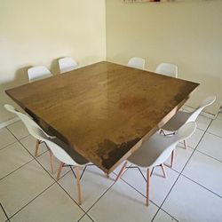 Marble Dining Table Plus 6 Chairs 