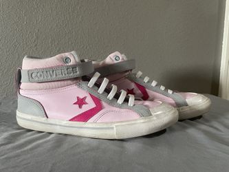 Converse Pro Blaze Strap Pink/Grey Size 5