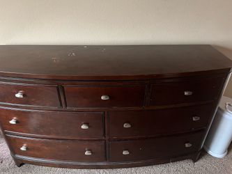 Cherry wood vintage dresser