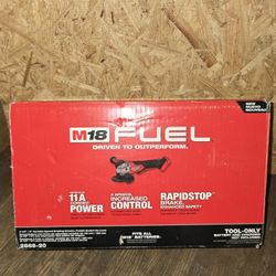 M18 FUEL 18V Lithium-Ion Brushless Cordless 4-1/2 in./5 in. Grinder with Variable Speed & Paddle Switch (Tool-Only)