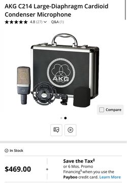 AKG C214 Recording Mic