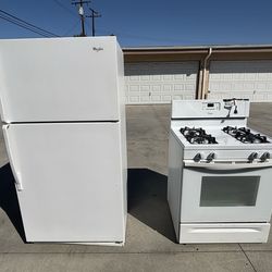 Whirlpool Refrigerator and stove