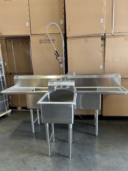 Brand new heavy duty professional grade stainless steel sinks