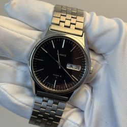 Seiko Quartz Black Type 2 Watch