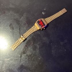 Armitron Sport Retro Men’s Digital Gold Bracelet Watch (model 40/8475) Gold