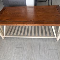 Brown wooden table 