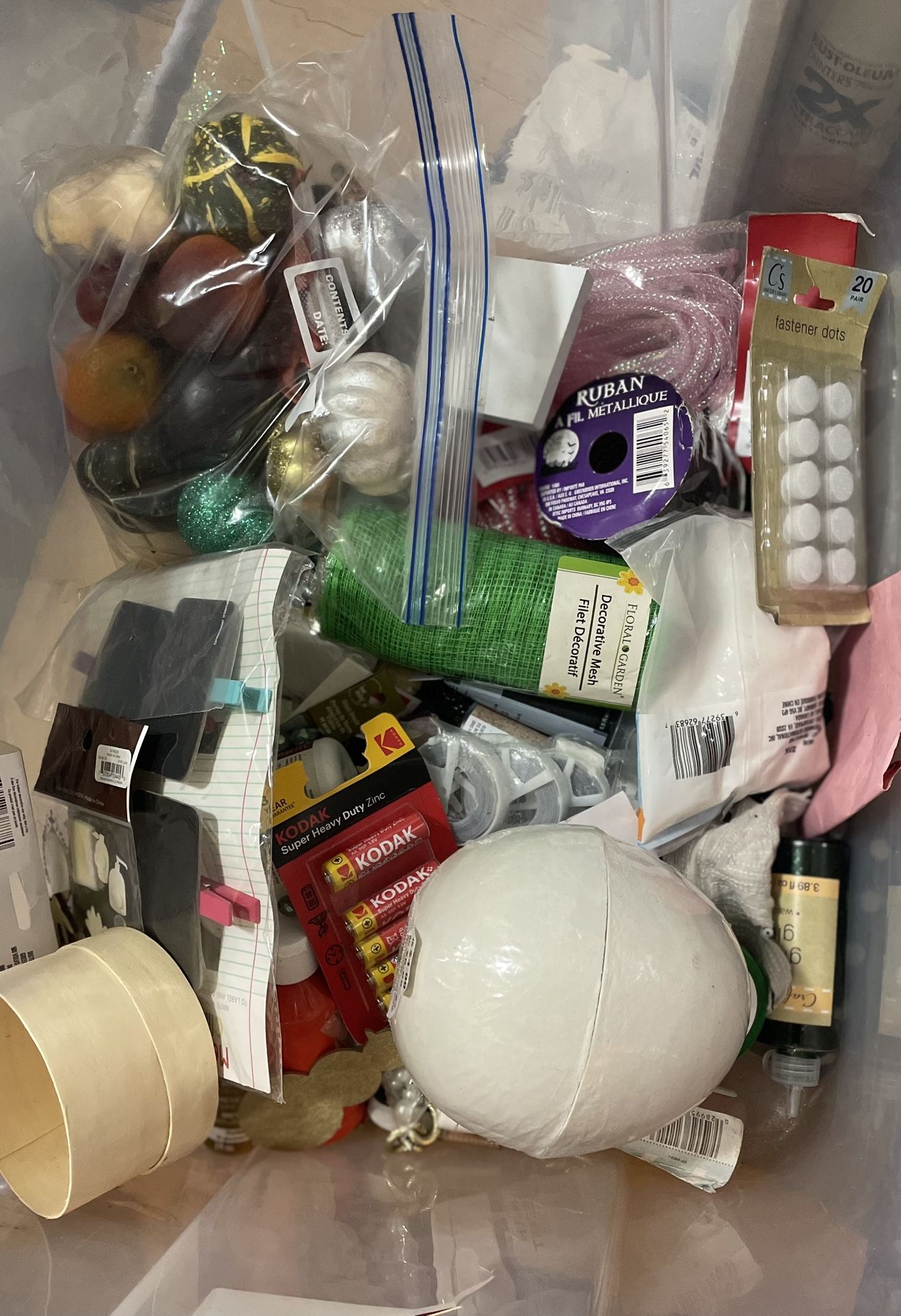 Large Box Of Craft Supplies
