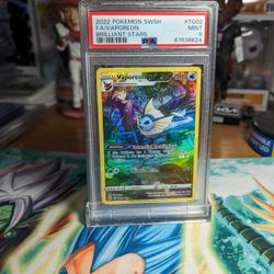 2022 Pokemon Vaporeon Full Art PSA 9