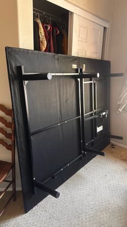 Queen bed frame & mattress