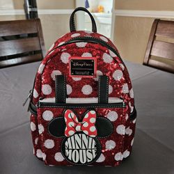 Disney Loungefly Bag. Minnie Mouse Sequin.