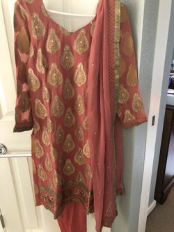 Silk Salwar Suit With Unique Color
