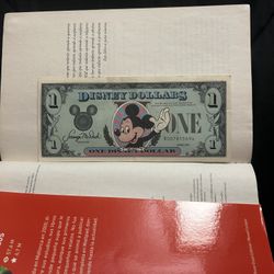 Authentic $1 Disney Dollar – Mickey Mouse – Series 1987 – Collectible Souvenir