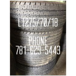 Used Tire For Sale LT275/70/18 $200 All Four installed