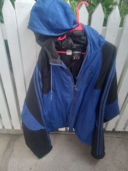 Vintage Adidas Windbreaker Jacket with Hood