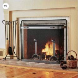 Pilgrim 44 Inch Traditional Fireplace Spark Guard Screen