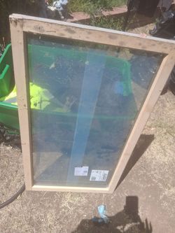 Wood Framed Double Pane Window