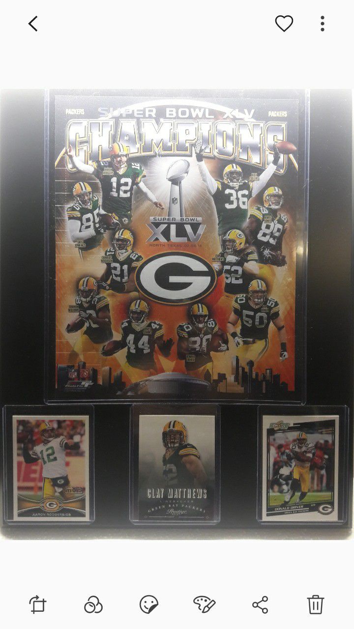 Greenbay packers superbowl championship plaque
