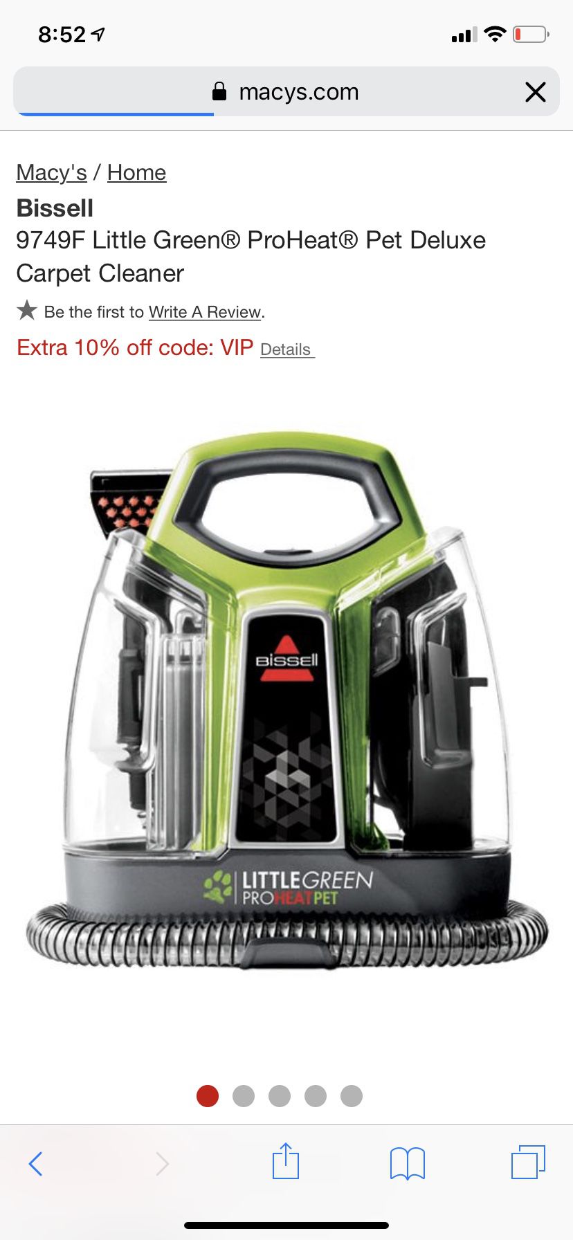 NEW Little Green Proheat Carpet/Upholstery Cleaner
