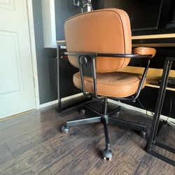 IKEA ALEFJÄLL Office chair, Brown Leather 