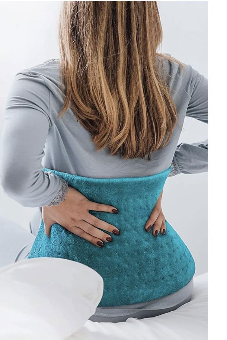 Mighty Aliss Extra Large Electric Heating Pad for Back Pain and Cramps Relief - Heating Pad for Back Pain Relief, Neck, Shoulder - Teal