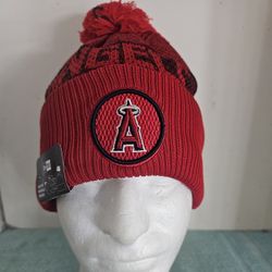 Angels Los Angeles New Era Pom Beanie 