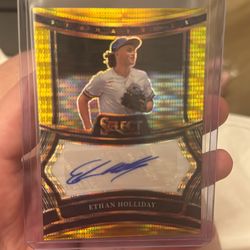 Ethan Holliday autographed 02/10