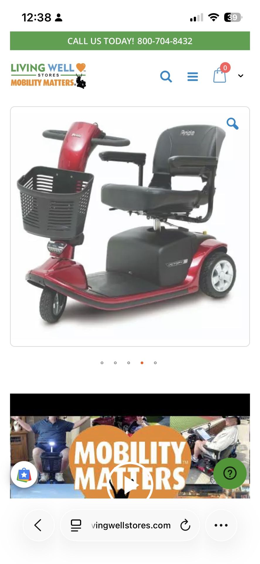 New Never Used Motor Scooter For The Elderly