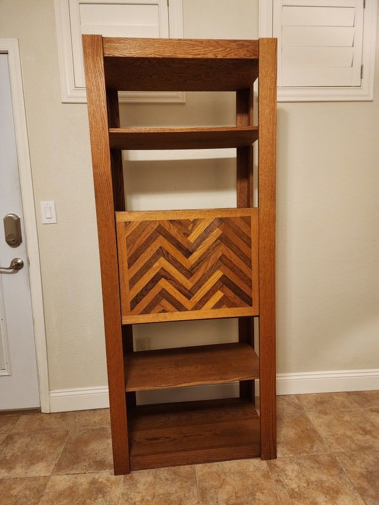 Shelving Unit With Desk Top