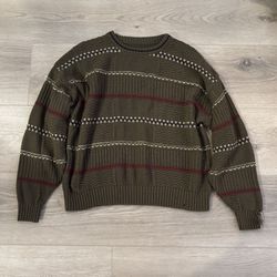 Green Grandpa Sweater Bugle Boy