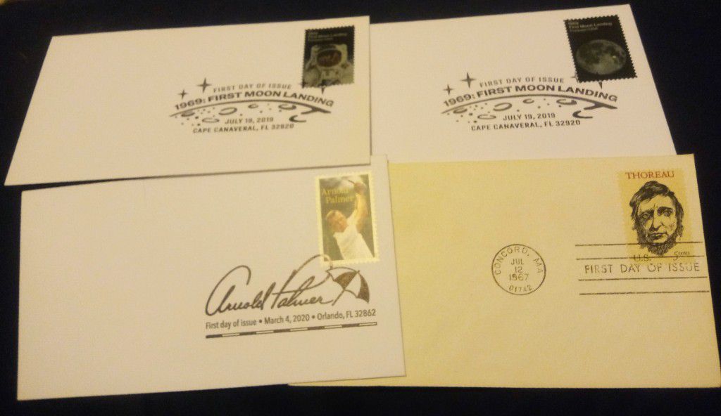 Lot Of 4 US First Day Collectable Stamped Envelopes