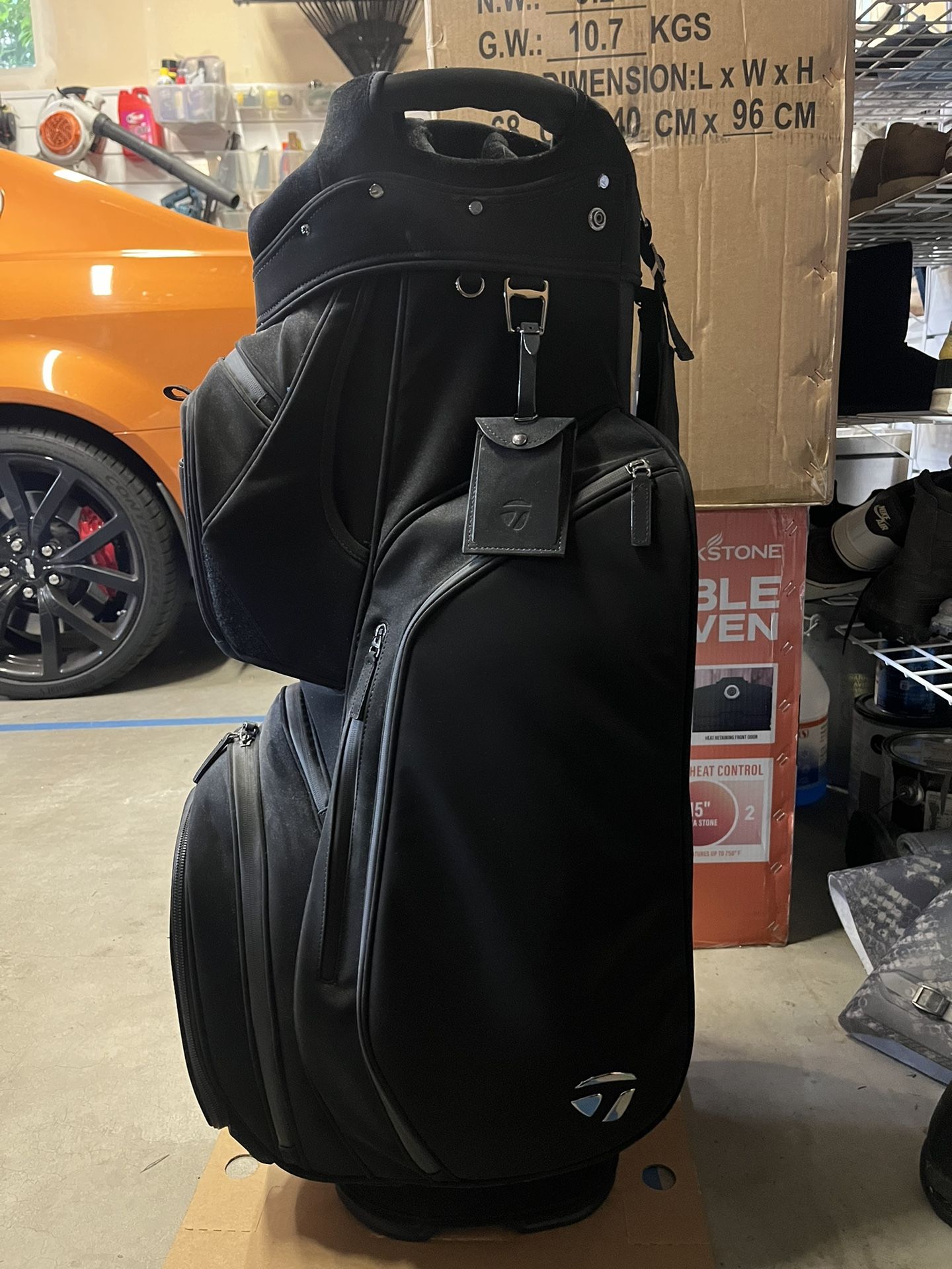NWT TaylorMade Signature Premium Lux 14 Way Cart Bag In Black