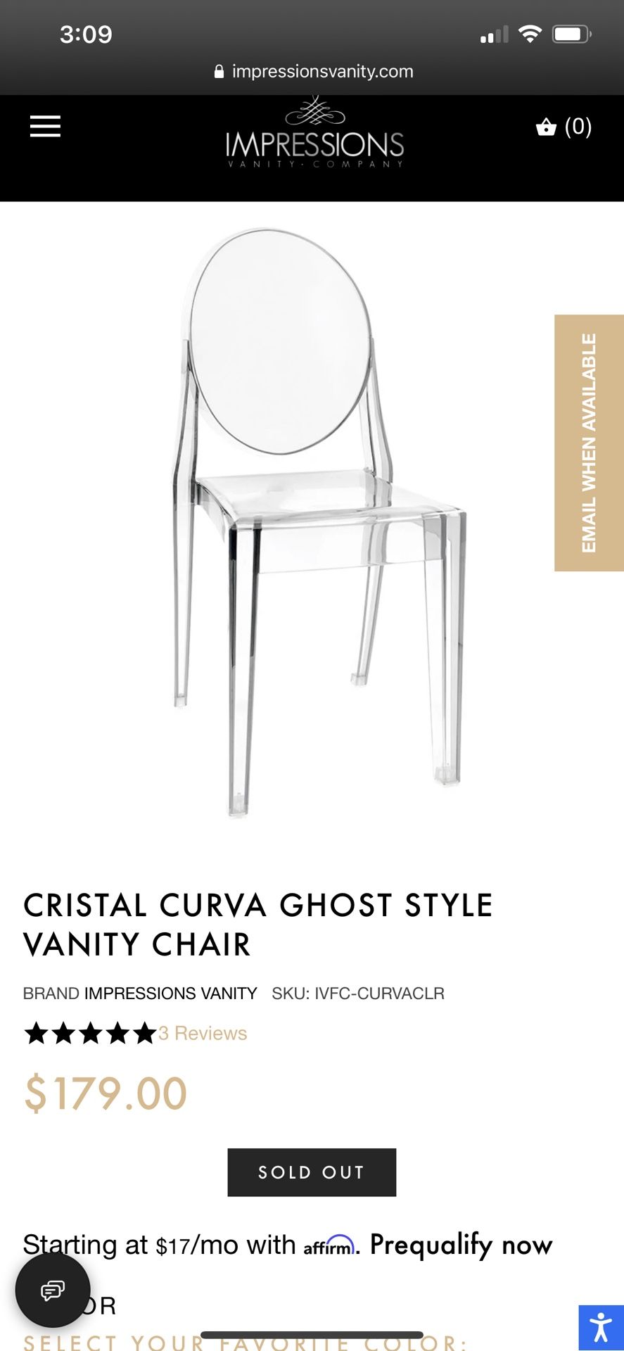 Vanity Chair
