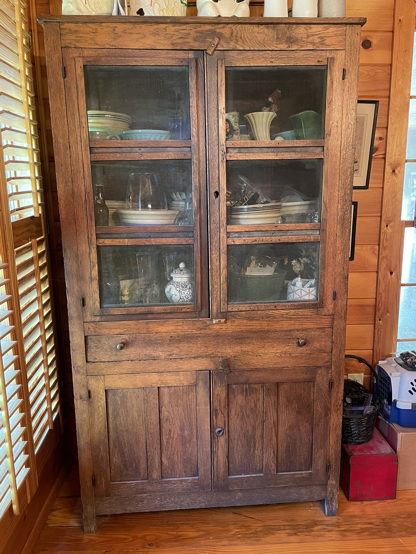 Antique Oak Pie Safe for Sale in Luthersville, GA OfferUp