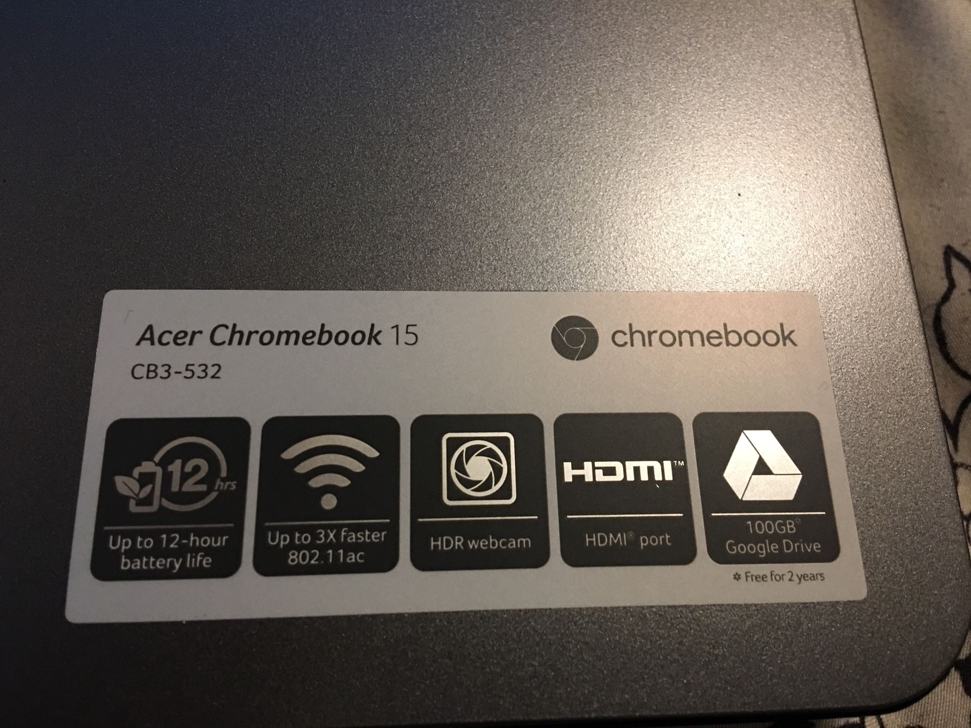 Acer Chromebook 15.