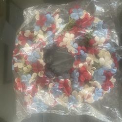 Red White And Blue Wreath 