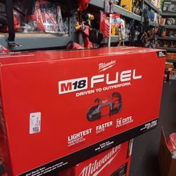 MILWAUKEE M18 FUEL 18V Lithium-Ion Brushless Cordless Deep Cut Dual Trigger Band Saw with (Tool-Only