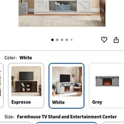 Stand TV… All White..Open Box!! 