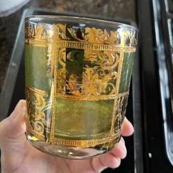 Vintage 22k Gold Green Glasses (6)