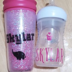 Personalized Toddler cups add a name and design