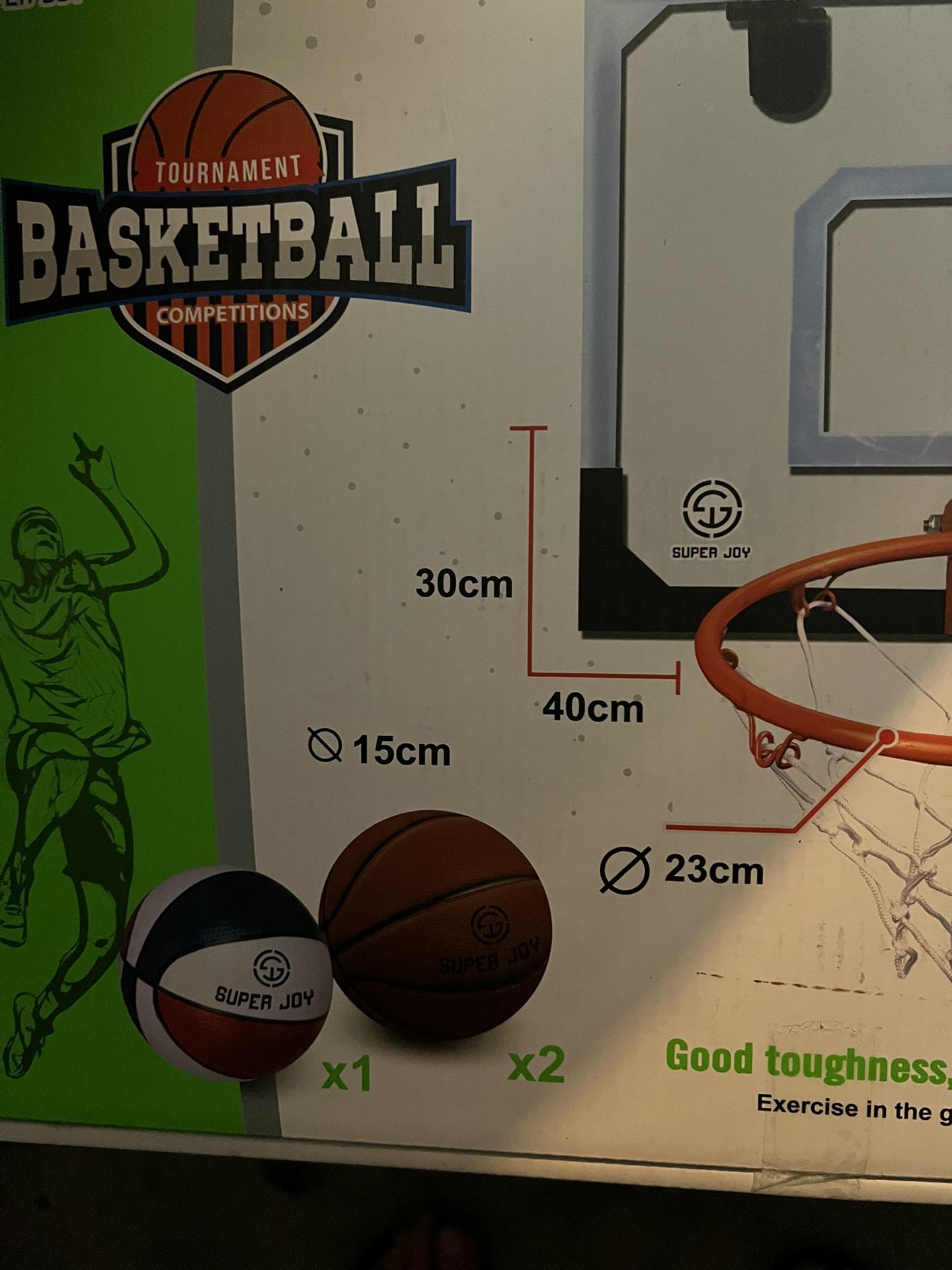 SUPER JOY Pro Room Basketball Hoop Over The Door