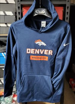 *NEW* Nike NFL Denver Broncos Sweatshirt Hoodie Blue Size Small NWOT