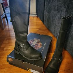 Harley Davidson Riding Boots, Women's Size 10