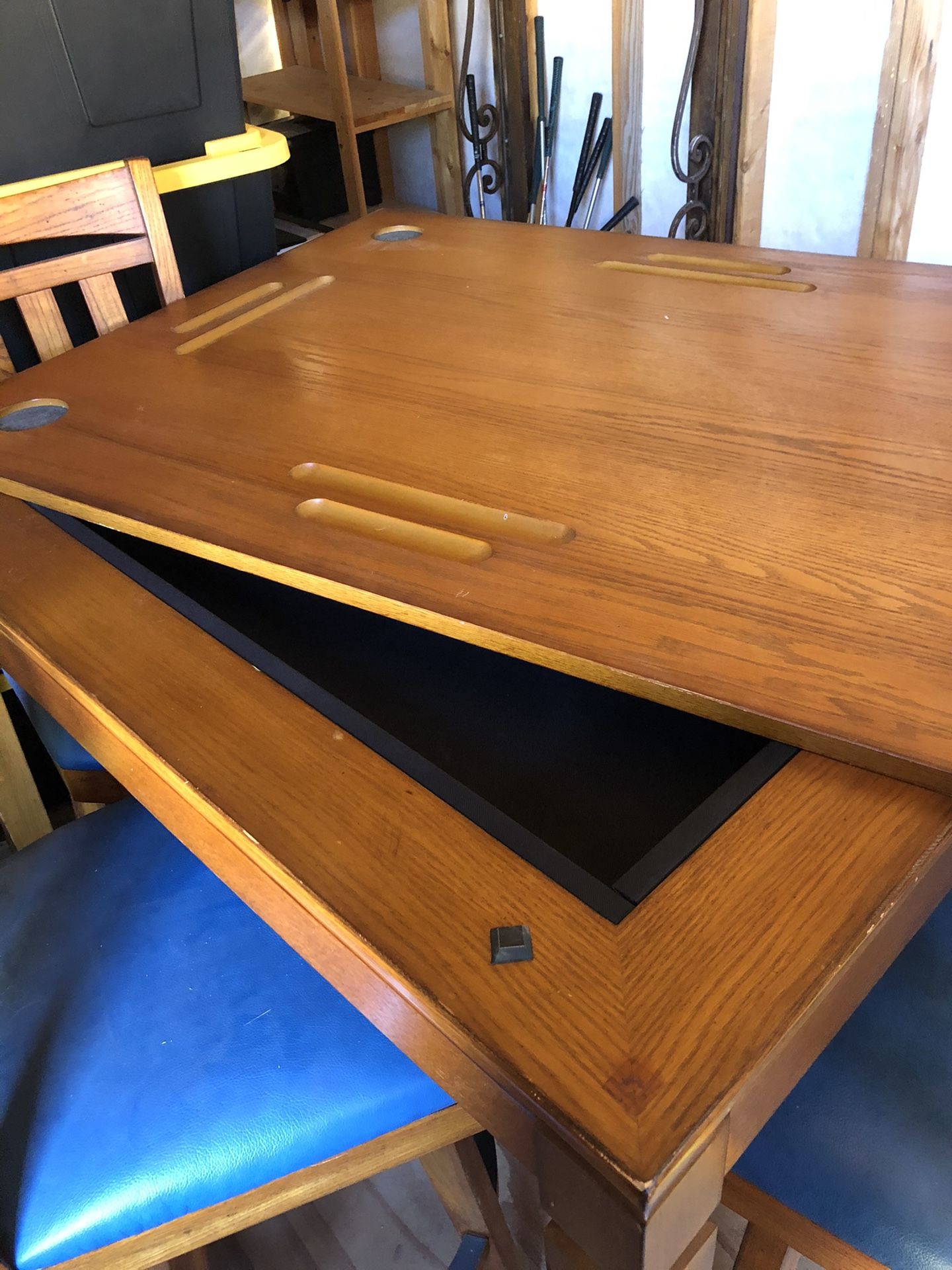 Bar Table / Poker Table and 4 Chairs