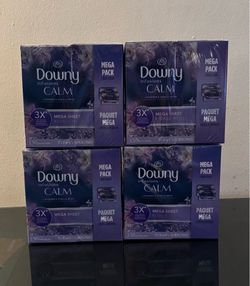 Downy CALM dryer sheets