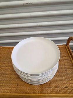 White Plastic Dinner Plates